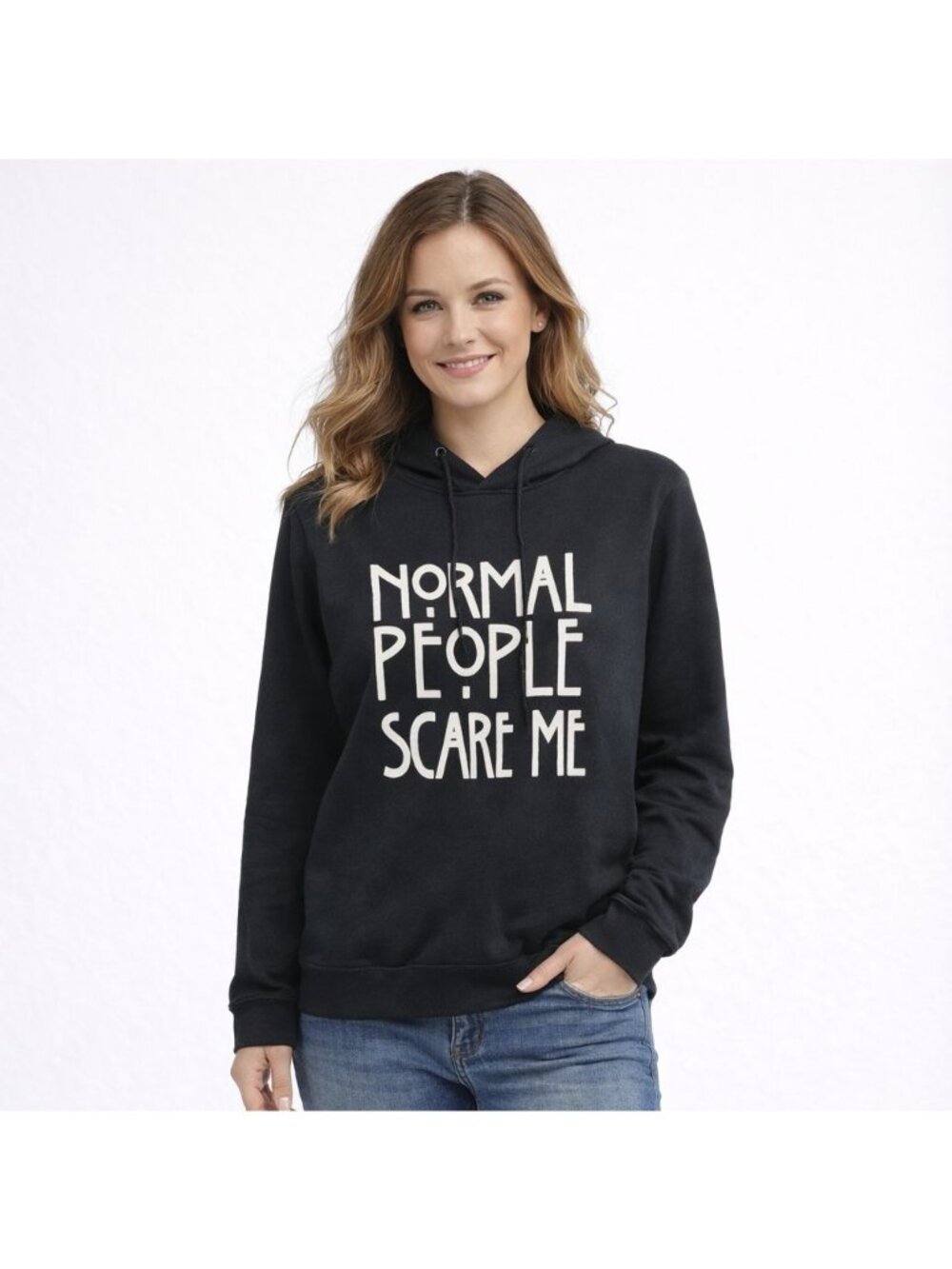 Unbranded Unisex Hoodie Extra Large Black Hooded Pullover Graphic Print letter